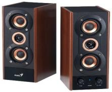 Genius 3-Way Hi-Fi Wood Speakers Image